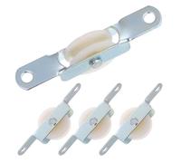 CHICAMPERA Kit de 4 Poulies en Acier pour Parasol Extérieur Enrouleur de Fenêtre Coulissante, roulettes pour Porte Moustiquaire Coulissante, pour Fête Patio