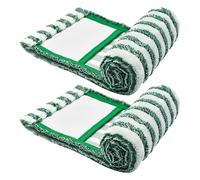 CHICAMPERA Lingettes de Rechange Lot de 2 Lavables et Réutilisables en Microfibre Compatibles Nettoyage Sec et Humide, Coussinets Absorbants Kit Entretien pour Balai Plat Libman pour Sols