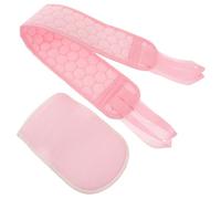 CHICAMPERA Lot de 2 Lanières de Bain Exfoliantes, Brosse à Dos, Rose, en Plante et Éponge, Relaxantes et Confortables, Dos