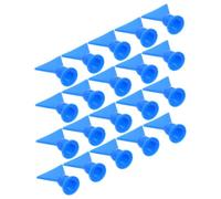 CHICAMPERA Lot de 20 Buses Plates pour Pistolet à Mastic en Plastique Bleu, Embouts Larges 14,5mm pour Réparation Automobile et Vitrage, des Gouttes et Anti-bouchage