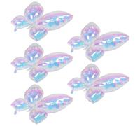CHICAMPERA Lot de 5 Ballons en Film Aluminium Gonflables pour Décoration Estivale Piscine et Fête D'anniversaire Thème Hawaïen Coloré et Créatif