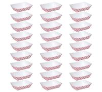 CHICAMPERA Lot de 50 Barquettes Jetables en Papier Design Créatif, Multifonction Rassemblements Entre Amis