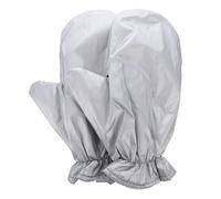 CHICAMPERA Moufles de Repassage Thermique Pratique en Tissu Argenté Anti-chaleur Résistant Haute Température, Lot de 2 en Hiver pour Ménage Femme