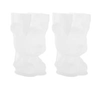 CHICAMPERA Moules silicone pour résine epoxy 3D forme cerf 2pcs blanc souple pour fabrication de poupées et décorations à ou à l'école