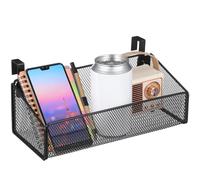 CHICAMPERA Panier Suspendu Au Chevet En Métal Panier De Rangement Suspendu Pour Dortoir Et Appartement Pour Livres Magazines Téléphone Tablette Stylos Et Tasse À Eau 10.43X4.72X3.54 in