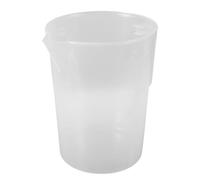 CHICAMPERA Pichet Facile à Verser et Nettoyer Doseur Plastique 3000ml à Large Bouche, Résistant aux Produits Chimiques pour Laboratoire Cuisine