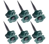 CHICAMPERA Piquets de Guidage Lot de 6 Faciles à Fixer et Réutilisables en Pp Vert pour Tuyau D'arrosage pour Pelouses et Jardins