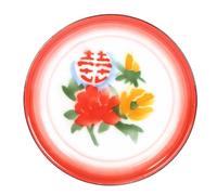 CHICAMPERA Plateau à Thé Plusieurs styles de Style Chinois en Émail Support de Rangement Sûr et Finement Travaillé, pour Fruits et Snacks en Boutique de Café ou Salon Plusieurs styles