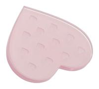 CHICAMPERA Plateau en Verre de Cœur pour Extension de Cils, Léger et Facile à Transporter, Coussinet Pratique pour Salon de Beauté ou Usage Personnel