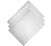 CHICAMPERA Règle à Dessin Multifonctionnelle Espacement de Lignes 10mm, 9mm, 8mm en Plastique 3pcs pour Étudiants et Professionnels en Bibliothèques et Espaces D'étude