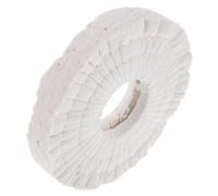 CHICAMPERA Roue de Polissage Coton 150x50x20 Mm pour Machine à Plaquer les Chants Automatique, Accessoire Professionnel de Remplacement, Compatible Multi-matériaux, Blanc, Usage Industriel