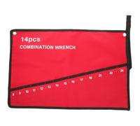 CHICAMPERA Sacoche à Outils Enroulable en Toile Canvas 14 Compartiments pour Électricien, Anti-Rouille et Robuste, pour Rangement et Transport Facile