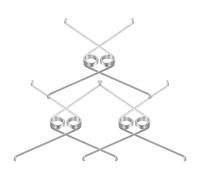 CHICAMPERA Sécateur Printemps Ressorts en Acier Inoxydable 6 Pièces V-Shape pour Taille de Branches, Accessoires Jardin Extérieur pour Amateurs de Jardinage