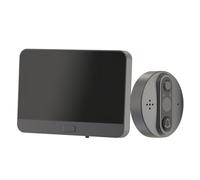 CHICAMPERA Sonnette Vidéo avec Œil de Chat Électronique 720p en Métal, Batterie 5000ma, de Mouvement et Appel Vidéo pour Surveillance à Distance