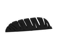 CHICAMPERA Support de Brosse à Dents Mural Noir Forme de Organisateur Suspendu pour Pinceaux de Maquillage Porte-séchage Compact sans Perçage Gain de Place pour Salle de Bain et Chambre