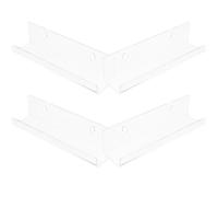 CHICAMPERA Support Mural Acrylique Transparent pour Vinyles, Lot de 4pcs, Rayonnage D'albums de Musique Robuste et Solide, pour Bureau ou Salle de Classe