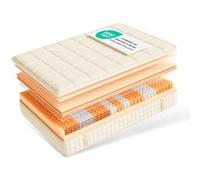 CHICASA Matelas à Ressorts 180x200 cm - 25 cm d'Epaisseur, 7 Zones de Confort, Soutien Equilibré, Certifié OEKO-TEX