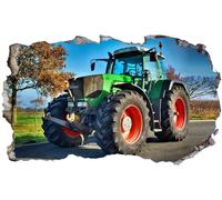 Chicbanners V0512 Sticker mural 3D Motif tracteur agricole Taille 1000 mm de large x 600 mm de profondeur