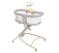 Chicco Baby Hug 4en1 Armonia, Berceau, Transat, Chaise Haute et Chaise de Table 0-36 Mois, Hauteur Réglable à Pédale, Barre de Jeu et Tissu en Maille pour Circulation de l'Air, Solution Gain de Place