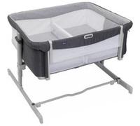 Chicco Next2Me Twins, Berceau Bébé Cododo pour Jumeaux, 2 Matelas, Rail Ouvrable à Une Main, 11 Niveaux de Hauteur, Barrière de Séparation avec Inserts en Filet, Berceau Double, 0-6 Mois