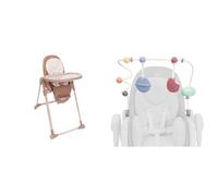Chicco Chaise Haute Évolutive Polly Armonia pour Enfants de 0 Mois à 40 kg, Avec Barre de Jeu inclus, Chaise Haute Inclinable avec Hauteur et Repose-Pieds Réglables, 4 Roues, Compacte