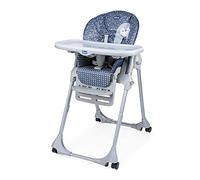 Chicco Chaise haute Réglable Polly Easy pour enfants de 6 mois à 3 ans (15 kg), inclinable, avec hauteur et repose-pieds réglables, 4 roues, pliage - Pinguin