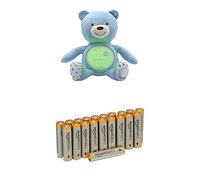 Chicco - Ourson Projecteur Baby Bear - Bleu - Peluche Musicale - 3 effets lumineux avec les batteries Amazon Basics