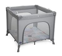 Chicco Parc Open Lit Parapluie Évolutif de Voyage pour Bébés et Enfants, Parc de Jeu avec Tapis Amovible, Fenêtres Latérales en Maille, 4 poignées et Sac de Transport, de la naissance à 15 kg
