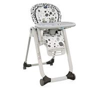 Chicco Polly Progres5 Chaise Haute Évolutive, Convertible en Transat et Rehausseur pour Bébé, Réglable de la Naissance à 3 ans (15 kg), avec 4 Roues, Fermeture Compacte - anthracite