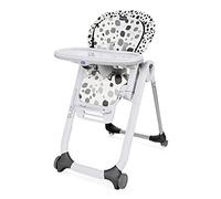 Chicco Polly Progres5 Chaise Haute Évolutive, Convertible en Transat et Rehausseur pour Bébé, Réglable de la Naissance à 3 ans (15 kg), avec 4 Roues, Fermeture Compacte - anthracite