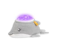 Chicco Projecteur Dauphin Nuit Douce pour Nouveau-Né, Veilleuse avec 7 Couleurs, Sons océan et Musique Classique, Projection de 30 Minutes, Lavable en Machine, à partir de 0 Mois+