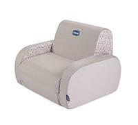 Chicco Twist Fauteuil pour Enfants Convertible en Chaise Longue et en Divan, avec 3 Configurations, se Transforme en 1 Mouvement - pour 12 mois et Plus - Dune