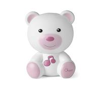 Chicco - Veilleuse et Lampe de Nuit, Ours Portable avec Musique Classique et Sons Apaisants, Évolutive, Rose, dès la naissance.