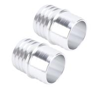CHICIRIS 1 1 2 à 2 Pouces Coupleur cannelé de Tuyau Adaptateur d'épissure en Alliage d'aluminium Finition Anodisée 'arrêt Centrale Résistant aux Fuites adapté pour la Réparation de Ligne de Vide de