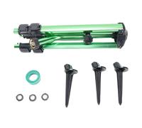 CHICIRIS Arroseur à Trépied Rotatif, Arroseur à Buse en Laiton Robuste avec Base en Aluminium Réglable de 16 à 37 Pouces, Couverture à 360 Degrés pour Pelouse, Jardin, Cour, Patio