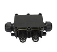 CHICIRIS Boîte de Jonction étanche IP68, Boîtier électrique de Petite Taille et Grande capacité, avec Protection Solaire UV 94V2 Ignifuge, pour Lampadaire Extérieur, Lampe Enterrée, (4 voies)