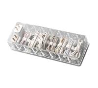 CHICIRIS Boîte de Rangement de Câbles de Données, Organisateur de Conception Transparente de Grande capacité pour Le Bureau à Domicile 25x8x4.5cm