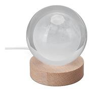 CHICIRIS Boule de Lampe de Nuit 3D Gravure Interne économie d'énergie Lune Lampe de Nuit Beaux Ornements de Table (Lune Lumière Chaude)