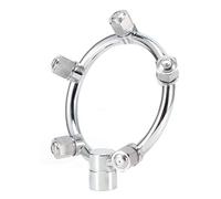 CHICIRIS Buse de Brumisation Circulaire en Acier Inoxydable, Arroseur Atomiseur à 5 Têtes pour Jardin 3,35x3,94x0,79"