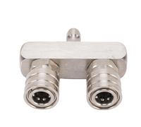 CHICIRIS Buse de Nettoyeur Haute Pression en Acier Inoxydable avec Conception à Double Pointe pour une Couverture de Nettoyage Améliorée - 5000 PSI et 4 Embouts à Connexion Rapide