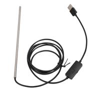 CHICIRIS Caméra Endoscopique USB, Endoscope Industriel HD 720P avec 6 LED, Câble Semi-rigide étanche IP67, pour Réparation Automobile, Inspection de Canalisations et Smartphones/iOS. (5,0 mm)
