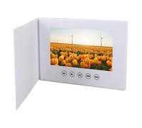 CHICIRIS Carte de Vœux Vidéo 7 Pouces, Brochure Vidéo électronique, écran LCD, Brochure Numérique pour Les Occasions Spéciales de Noël, d'anniversaire