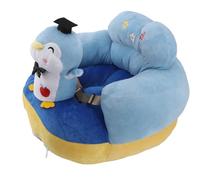 CHICIRIS Chaise de canapé pour bébé en Peluche Portable Anti-tracase Apprenant à s'asseoir pour un Siège Confortable pour (Pingouin bleu)