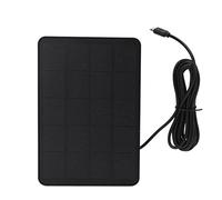 CHICIRIS Chargeur de Panneau Solaire Chargeur Solaire Portable 4W 5V Silicium Monocristallin Haute Conversion Câble Mini USB Type C pour Éclairage de Jardin Caméras Panneaux de Rue Utilisation en