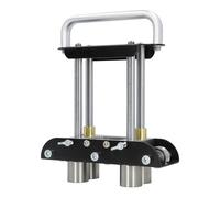 CHICIRIS Cintreuse à Rouleaux de Tôle à Trois Stations, Angle de Pliage de 0 à 90 Degrés pour Matériaux de Toiture en Métal, avec Rouleau en Forme de V pour Acier de 0,3 à 1 Mm,