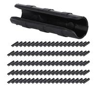CHICIRIS Collier de Serrage pour Cadre de Serre, 100 Pièces, Connecteur ABS et PC Robuste pour Jardin et Cadres Froids, Durable et Flexible (20 noir)