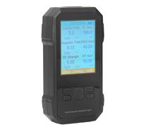 CHICIRIS Compteur EMF, Détecteur de Rayonnement de Champ électromagnétique 3 en 1 pour EF RF MF jusqu'à 10 GHz, avec écran LCD Numérique et Alerte Sonore, pour la Chasse aux Fantômes, la (BLACK)
