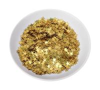 CHICIRIS Confettis de Table en Forme D'étoile, or et Argent Brillant, 10mm, pour Décoration de Mariage et de Noël (#1)