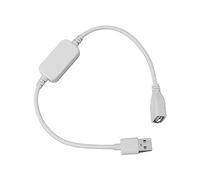 CHICIRIS Contrôleur de Gradation USB Bluetooth pour Bande Lumineuse Intelligente de Couleur Unique, Variateur IP44 Portable pour un Usage Domestique, Contrôle Facile (WHITE)