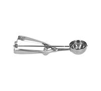 CHICIRIS Cuillère à Crème Glacée Polyvalente en Acier Inoxydable, pour la Cuisine à Domicile, Outil Idéal pour Mesurer la Pâte et la Boule de Melon, Couleur Argent, 1 unité (Taille moyenne